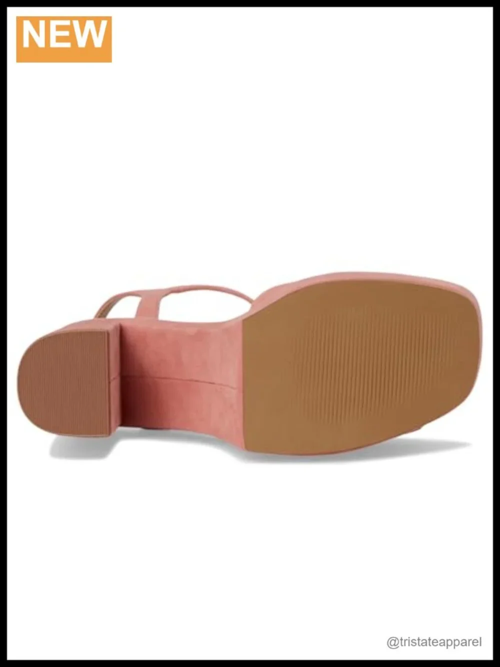 Suede Platform Heels with Ankle Strap Square Toe